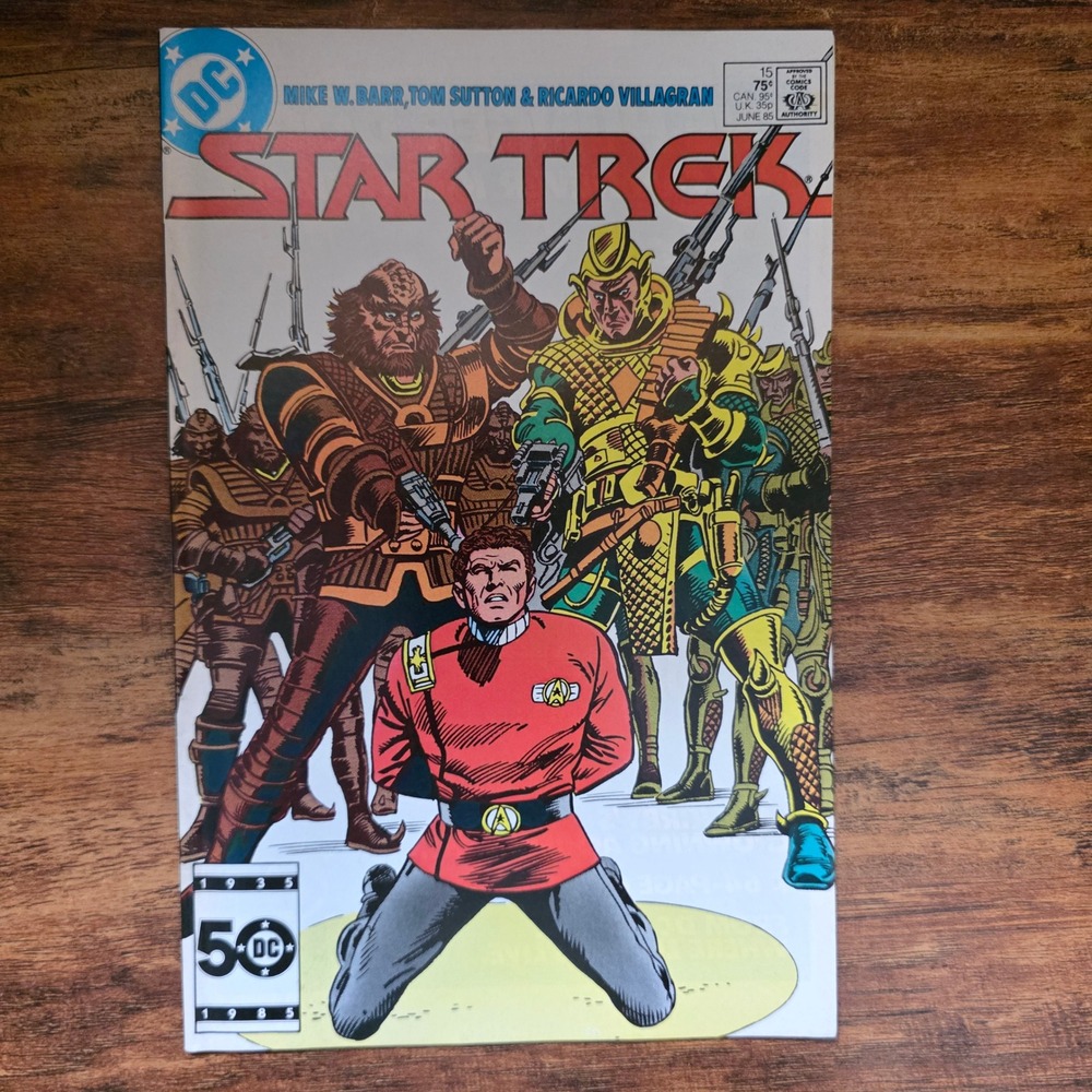DC Comics Star Trek 15 1985 Captain Kirk Klingons Copper Age Sci-Fi Vintage